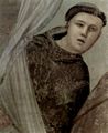 Giotto di Bondone: Fresken in der Bardi-Kapelle, Kirche Santa Croce in Florenz, Szene: Die Erscheinung des Fra Augustinus vor dem Bischof