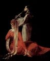 F�ssli, Johann Heinrich: Die Elfenk�nigin Titania und Zettel, der Weber mit Eselskopf, Detail