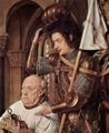 Eyck, Jan van: Madonna des Kanonikus Georg van der Paele, Detail: Der Hl. Georg und der Stifter