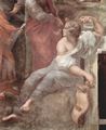 Raffael: Stanza della Segnatura im Vatikan f�r Papst Julius II., Wandfresko, Szene: Der Parna�, Detail: Sappho