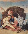 Bosch, Hieronymus: Heuwagen, Triptychon, Mitteltafel: Der Heuwagen, Detail
