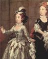 Hogarth, William: Theaterauff�hrung der Kinder im Hause des John Conduit, Detail