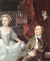 Hogarth, William: Portr�t der Graham Kinder, Detail