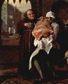 Hogarth, William: Vor dem Tor von Calais (Das Roastbeef von Alt-England), Detail