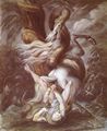 F�ssli, Johann Heinrich: Reiter von Riesenschlange �berfallen