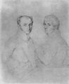 Ingres, Jean Auguste Dominique: Portr�t der Architekten Achille-Fran�ois-Ren� Lecl�re und Jean-Louis Provost