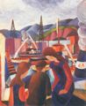 Macke, August: Kinder am Hafen (I)