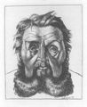 Morgner, Wilhelm: Schulte auf dreibeinigem Hocker. (Bildnisstudie in Frontalansicht)
