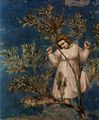 Giotto di Bondone: Fresken in der Arenakapelle in Padua, Szene: Der Einzug in Jerusalem, Detail