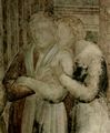 Giotto di Bondone: Fresken in der Peruzzi-Kapelle, Kirche Santa Croce in Florenz, Szene: Das Fest des Herodes, Detail