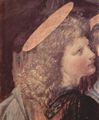 Leonardo da Vinci: Die Taufe Christi, Detail: Engel