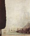 Leonardo da Vinci: Verk�ndigung an Maria, Detail: Landschaft