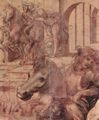 Leonardo da Vinci: Die Anbetung der Hl. Drei K�nige, Detail