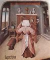 Bosch, Hieronymus: Tisch mit Szenen zu den sieben Tods�nden und den letzten vier Dingen, Szene: sieben Tods�nden, Detail: Eitelkeit