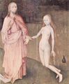 Bosch, Hieronymus: Der Garten der L�ste, linker Fl�gel: Die Sch�pfung, Detail