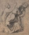 Raffael: Marienkr�nung, Studie, Apostelgruppe