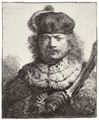 Rembrandt Harmensz. van Rijn: Selbstportr�t mit dem S�bel