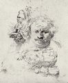 Rembrandt Harmensz. van Rijn: Studienblatt mit Rembrandts Selbstportr�t, einer Bettlerin mit Kind und der Figur eines Alten