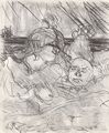 Toulouse-Lautrec, Henri de: M�nnlicher und weiblicher Clown nach der Vorstellung