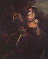Rembrandt Harmensz. van Rijn: Portr�t des Frederick Rihel mit Pferd