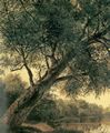 Waldm�ller, Ferdinand Georg: Baum am Bach, Detail