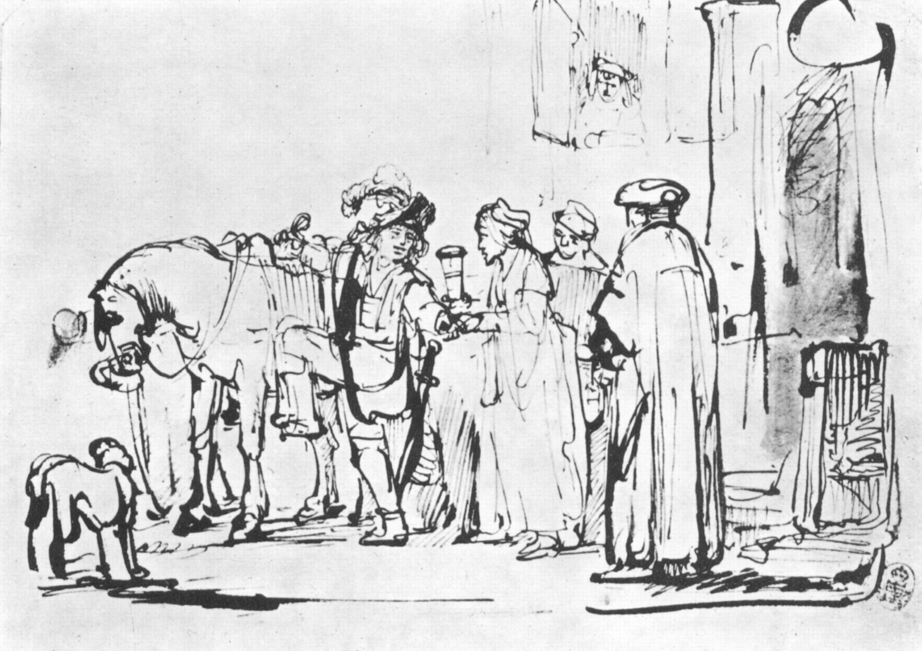 Рембрант. Отъезд блудного сына (польский всадник). 1655