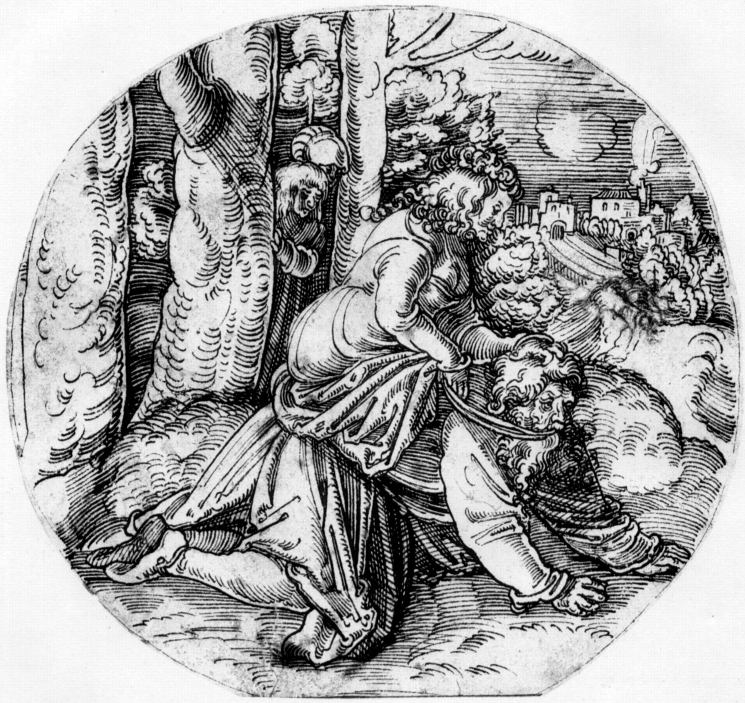 Аристотель и Кампаспа гравюра