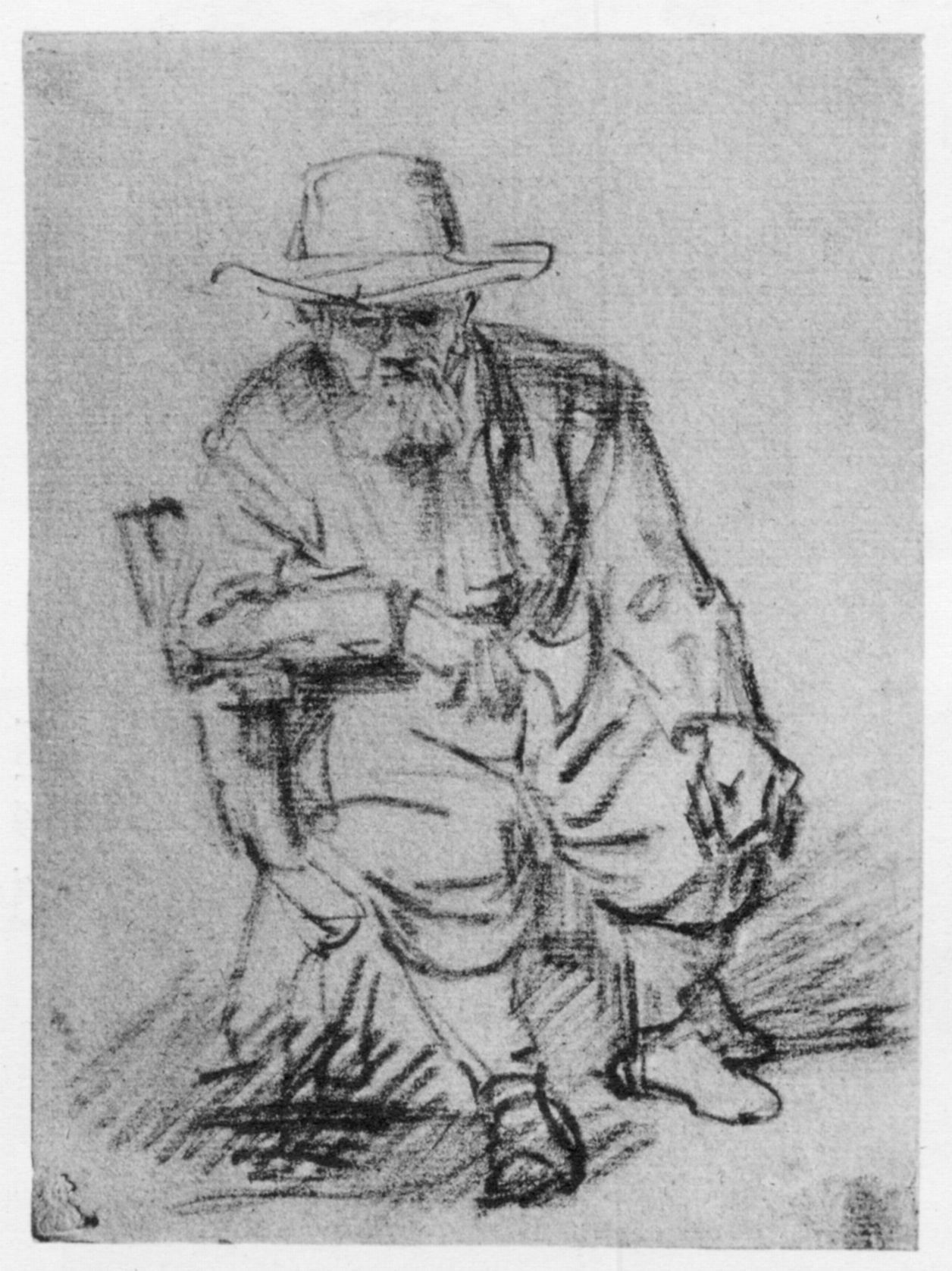 Рембрандт рисовал Стариков