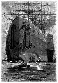 Der Riesendampfer �Great-Eastern� im Hafen von Liverpool. (S. 7.)