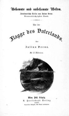 Vor der Flagge des Vaterlands
