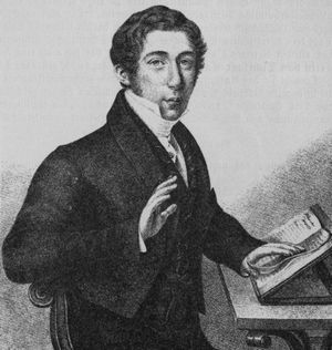 Karl von Holtei (Nach der Zeichnung von Th. v. Sendlitz lithographiert von Stein)
