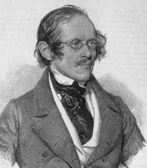 Eduard von Bauernfeld (Nach einer Lithographie von Kriehuber)