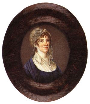 Therese Huber (Miniatur von Carl Ludwig Kaatz?, um 1820)