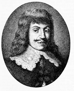 Paul Fleming als 31-J�hriger(zeitgen�ssischer Kupferstich)