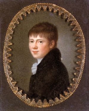 Heinrich von Kleist (Miniatur von Peter Friedel, 1801)