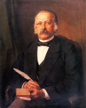 Theodor Fontane (Gem�lde von Carl Breitbach, 1883)