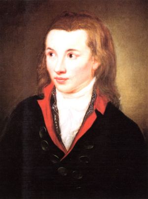 Novalis (Friedrich von Hardenberg) (Gem�lde von Franz Gareis?, um 1799)