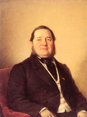 Adalbert Stifter (Gem�lde von Josef Grandauer, 1862)