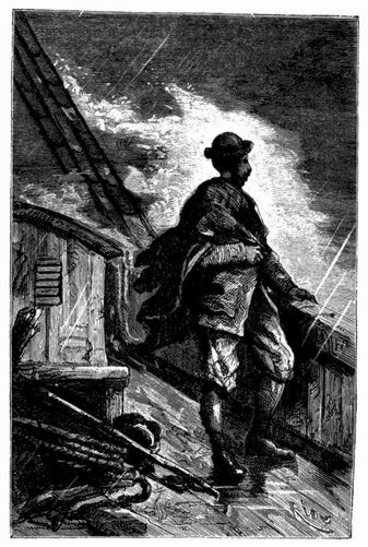 Glenarvan blieb allein auf dem Verdeck. (S. 532.)