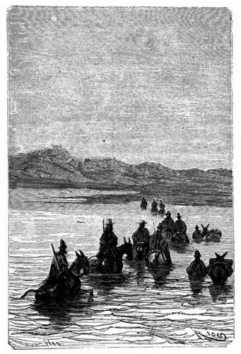 Durch den Rio Tubal. (S. 91.)