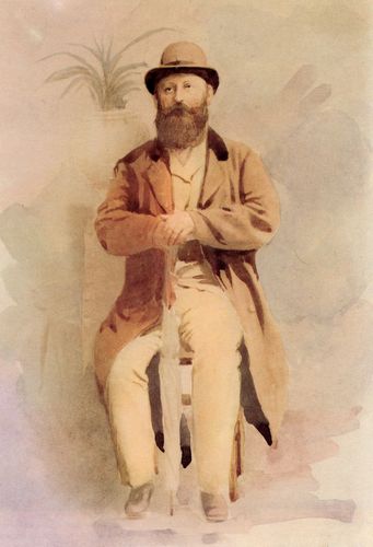Ludwig Anzengruber (kolorierte Fotografie, nicht datiert)