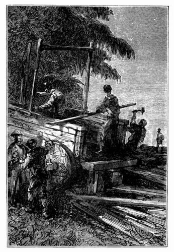 Der Bau eines australischen Reisewagens. (S. 331.)
