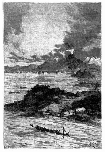 Der Eingang in den Taupo-See. (S. 602.)