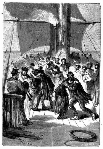 R�ckkehr an Bord des Duncan. (S. 665.)