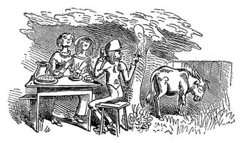 Vetter Franz auf dem Esel