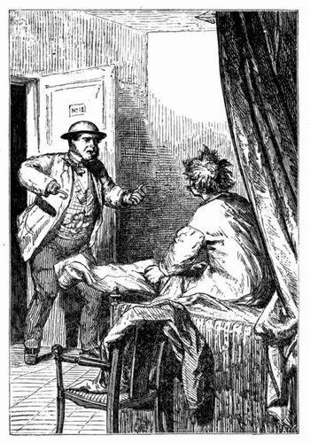 Maston dringt in's Schlafzimmer. (S. 142.)