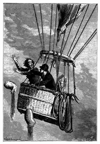 Er entlastete den Ballon um zwei S�cke. (S. 142.)