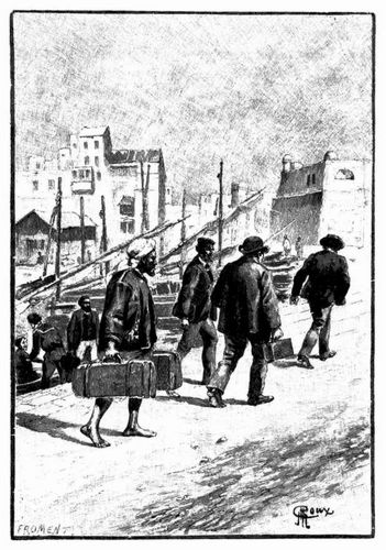 Nach schneller Wanderung durch la Goulette mit dem Reisesacke in der Hand... (S. 213.)