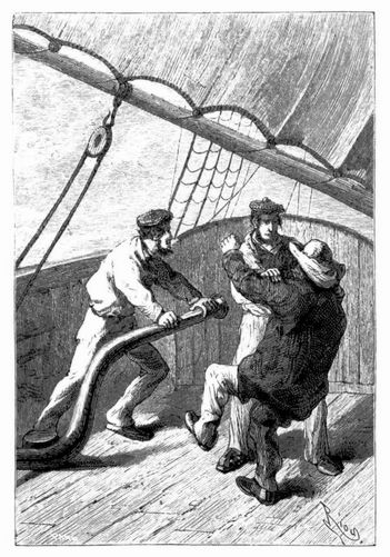 Mulrady und Wilson ergreifen das Steuer. (S. 522.)