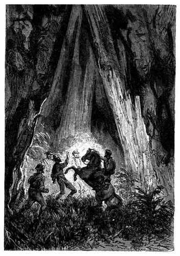 Mulrady von f�nf Schurken �berfallen. (S. 486.)